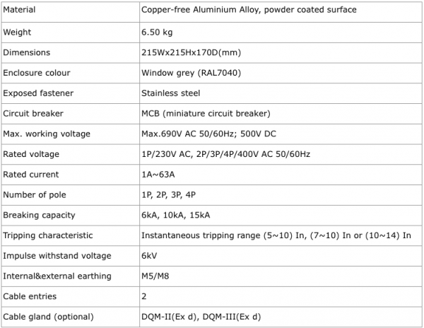 Warom - BLK Series Explosion-Proof Motor Switches (EX D IIC) - SME ...